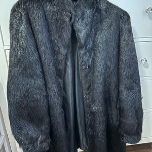 Luxurious Black Fur Coat